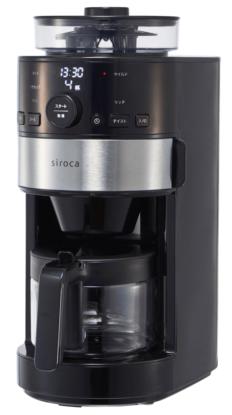 來自日本【Siroca】石臼式全自動研磨咖啡機 (SC-C1120K-SS)