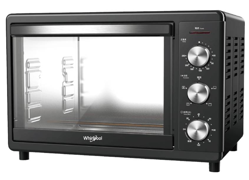 【Whirlpool 惠而浦】18公升不鏽鋼機械式烤箱 (WTOM181B)
